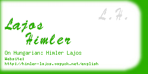 lajos himler business card
